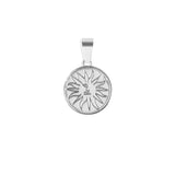 Sun Pendant & Franco Chain - Silver