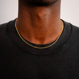 2mm Link Chain - 18K Gold
