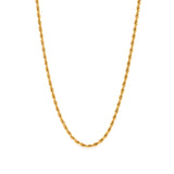 3mm Rope Chain - 18K Gold