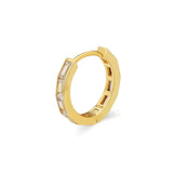 Diamond Huggie Earring – 14K Gold