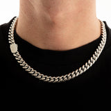 10mm Cuban Chain + Bracelet Set - Silver OLD