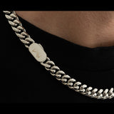 10mm Cuban Chain - Silver