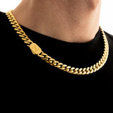 10mm Cuban Chain - 18K Gold
