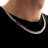 8mm Cuban Chain - Silver