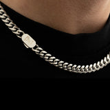 8mm Cuban Chain - Silver
