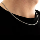 3mm Cuban Chain - Silver