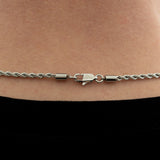 3mm Rope Chain - Silver