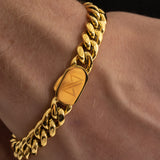 10mm Cuban Bracelet - 18K Gold