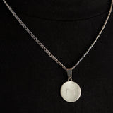 Compass Pendant & 3mm Cuban Chain - Silver