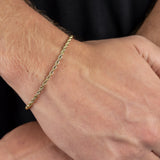 3mm Rope Bracelet - 18K Gold