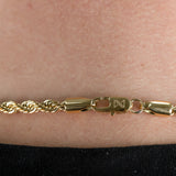 6mm Rope Chain - 18K Gold