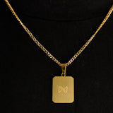 Palm Pendant & 3mm Cuban Chain - 18K Gold