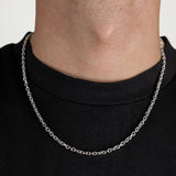 3mm Belcher Chain - Silver
