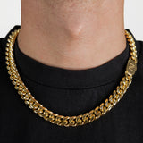 12mm Cuban Chain - 18K Gold