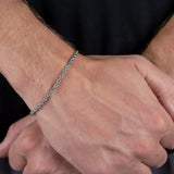 3mm Rope Bracelet - Silver