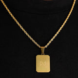 Palm Pendant & 3mm Rope Chain - 18K Gold