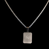 Palm Pendant & 3mm Rope Chain - Silver