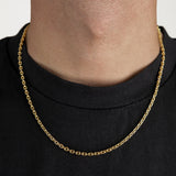 3mm Belcher Chain - 18K Gold