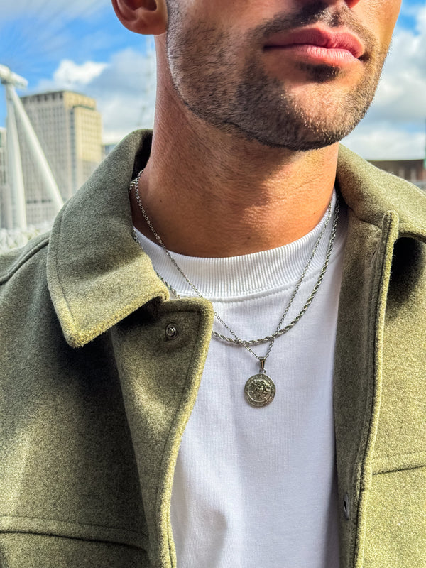 Winter Fashion Style for Men: Chains Over Knits