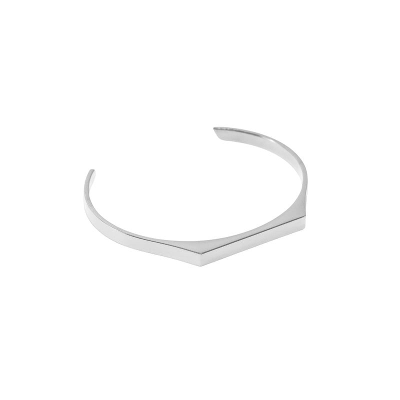 5mm Signet Cuff Bracelet - Silver