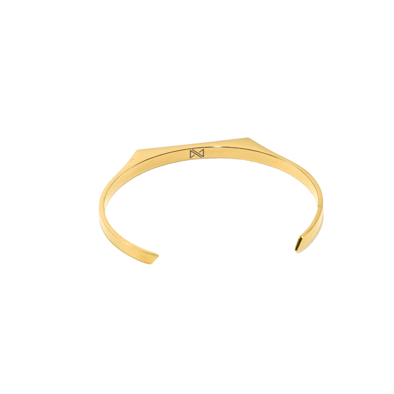 5mm Signet Cuff Bracelet - 18K Gold