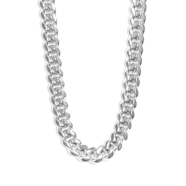 12mm Cuban Chain - Silver