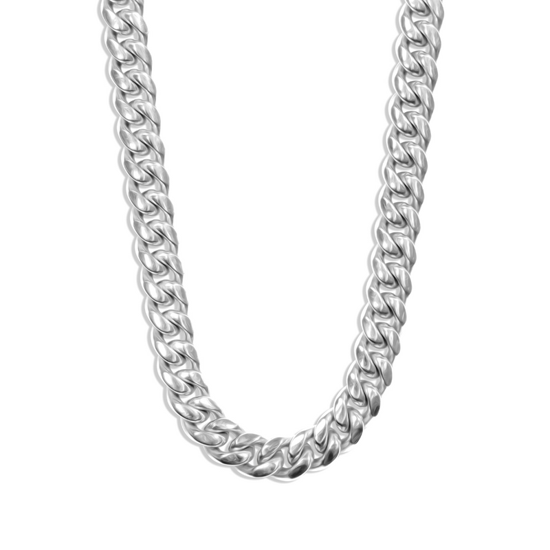 10mm Cuban Chain - Silver