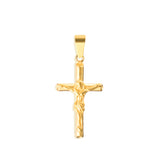 Crucifix Pendant & Franco Chain - 18K Gold