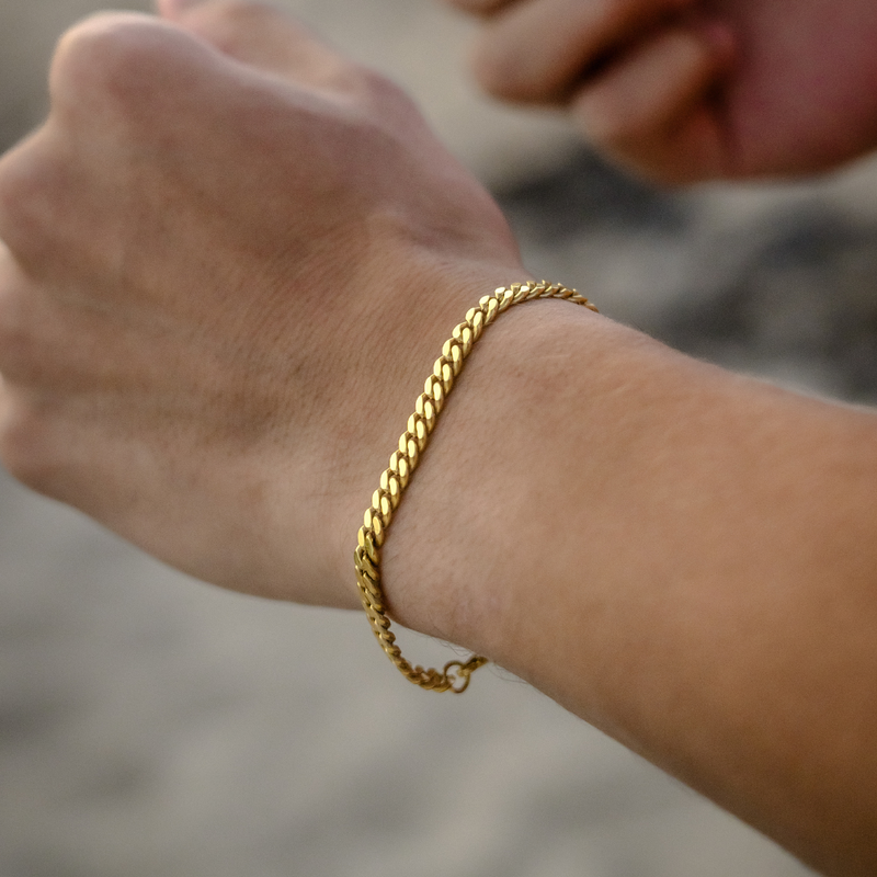 5mm Cuban Bracelet - 14K Gold