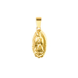 Mary Pendant & 2mm Link Chain - 18K Gold