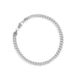 5mm Cuban Bracelet - Silver