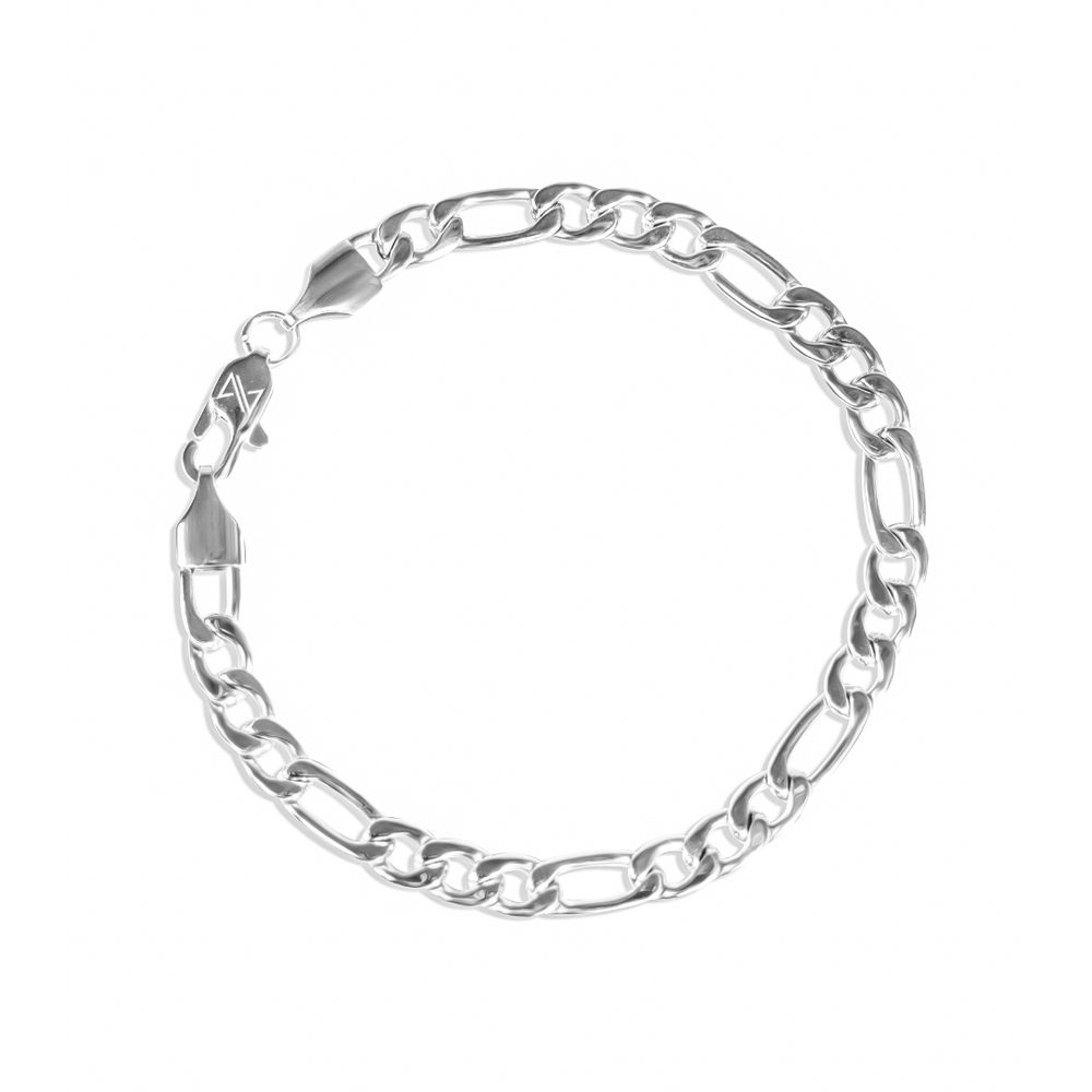 5mm Figaro Bracelet - Silver – NORVEI