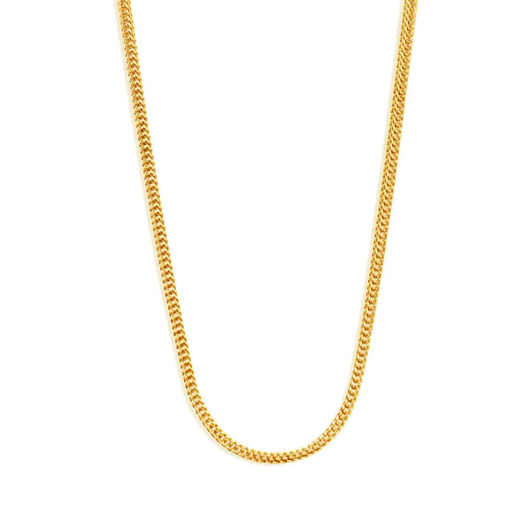 2.5mm Franco Chain - 18K Gold