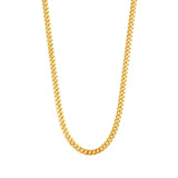 3mm Cuban Chain - 18K Gold