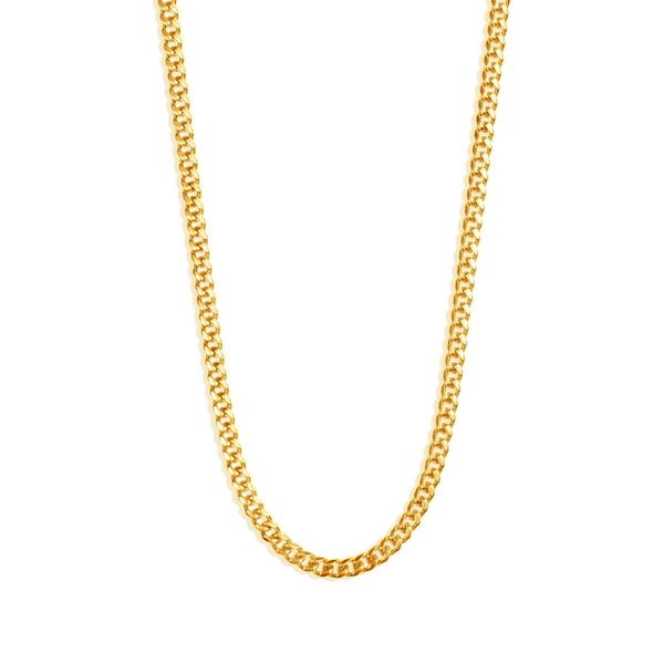 5mm Cuban Chain - 14K Gold