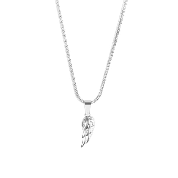 Wing Pendant & Franco Chain - Silver