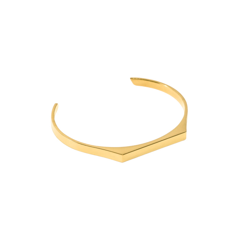 5mm Signet Cuff Bracelet - 18K Gold