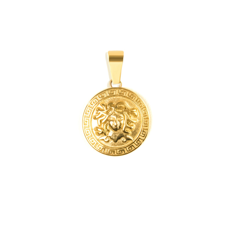 Medusa Pendant & 3mm Rope Chain - 18K Gold