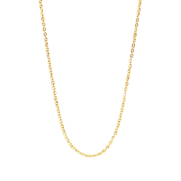 2mm Link Chain - 18K Gold