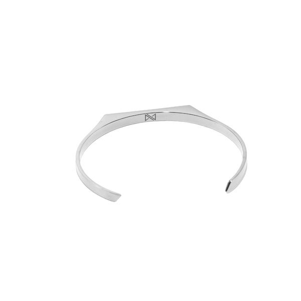 5mm Signet Cuff Bracelet - Silver