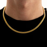 5mm Cuban Chain + 3mm Rope Chain Set - Gold