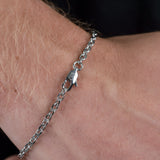 3mm Belcher Bracelet - Silver